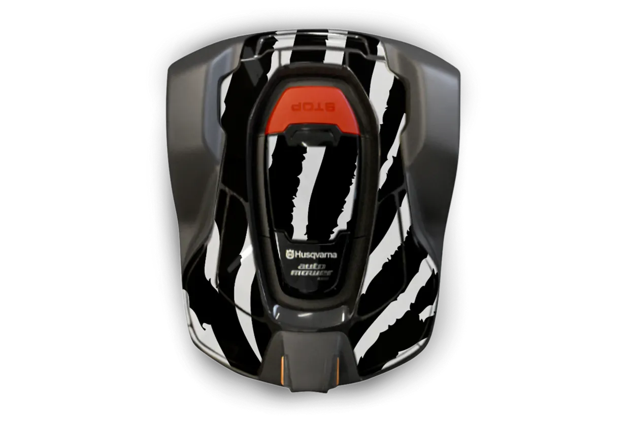 6-Husqvarna Automower® Decal Kit Zebra